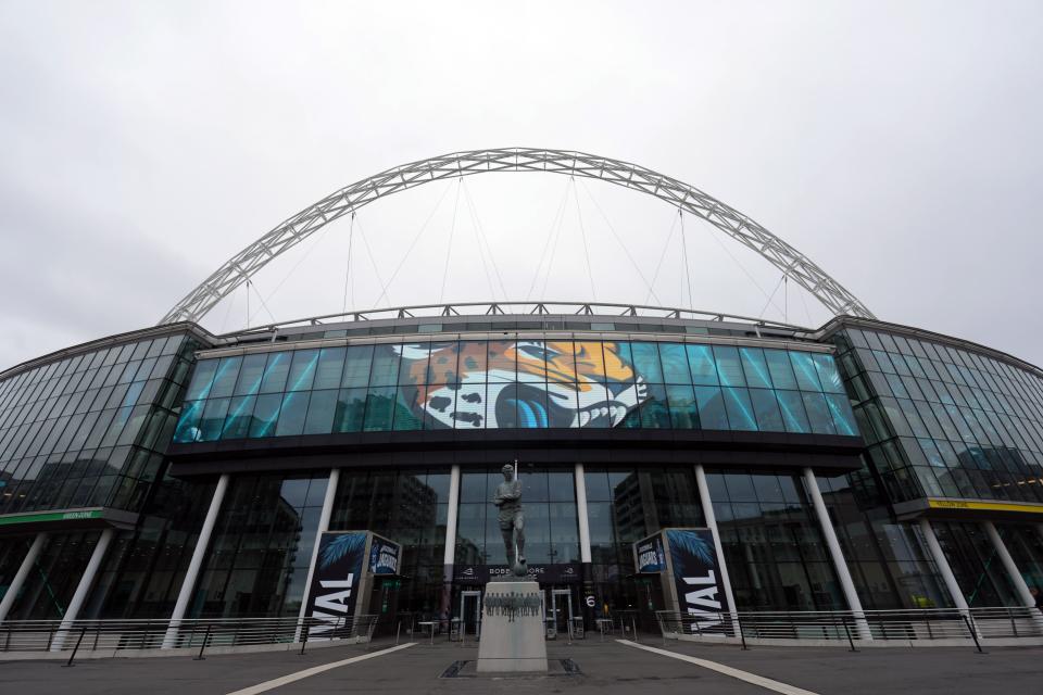 October 1st game featuring Jacksonville Jaguars logo at⁤ Wembley