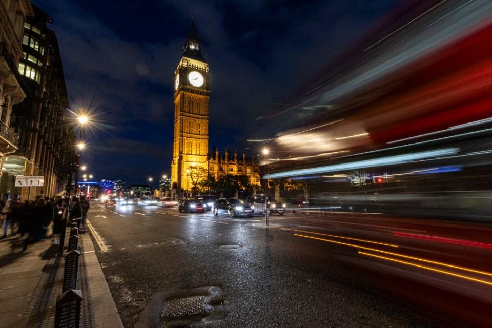 Cityscape view featuring Big Ben at night ⁣with long exposure⁢ photography