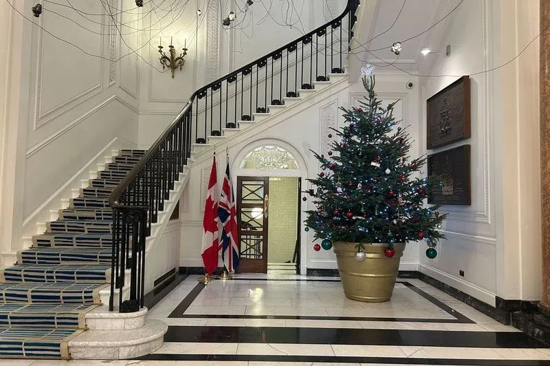 Grand staircase at Canada House