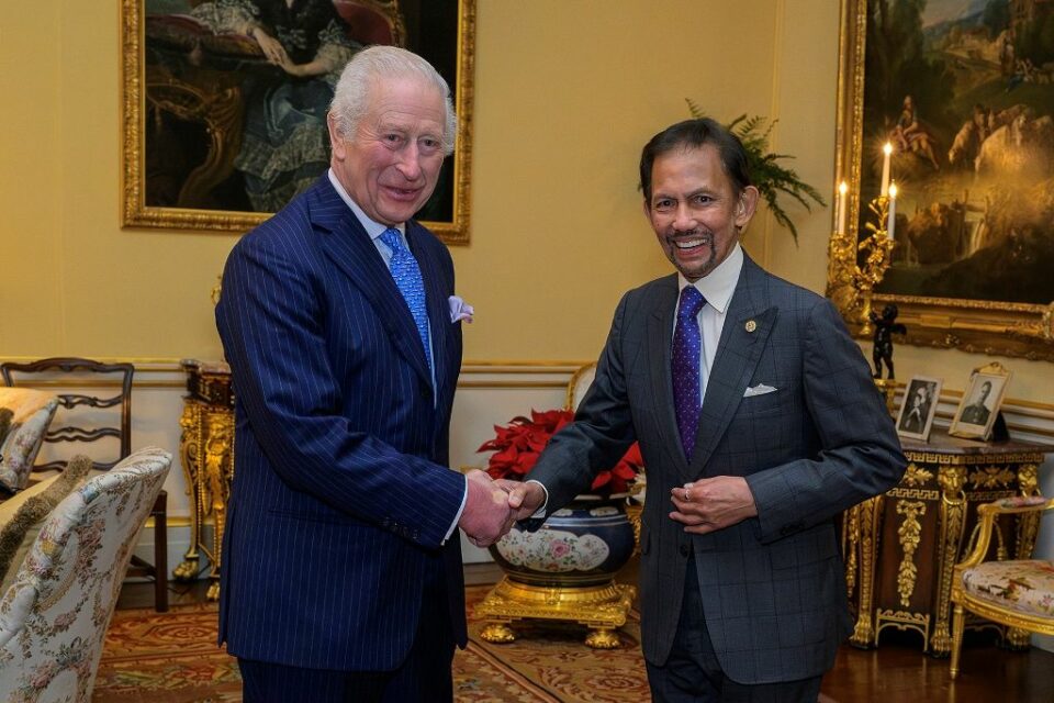 Brunei Sultan meets with King Charles III in London