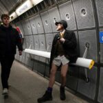 No pants? No problem. London tube riders bare their legs for a day