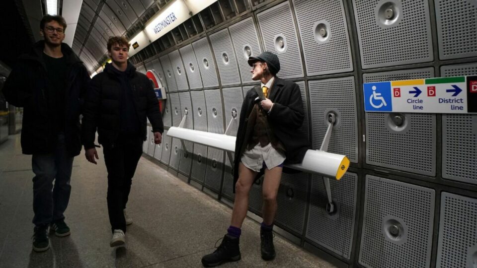 No pants? No problem. London tube riders bare their legs for a day