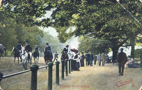 Rotten Row, Hyde Park, London - Postcard