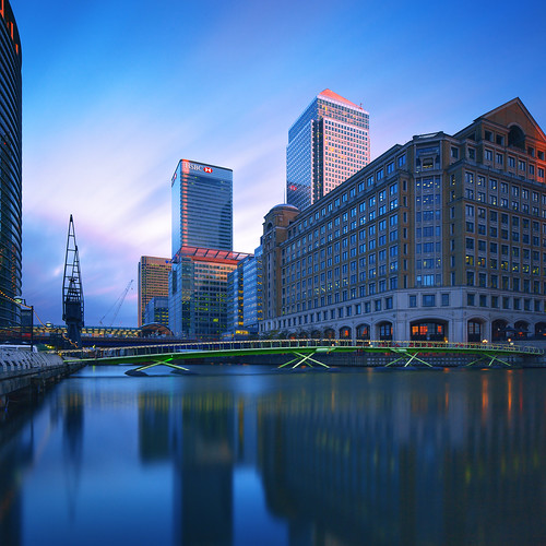 London - Canary Wharf at West India Quay