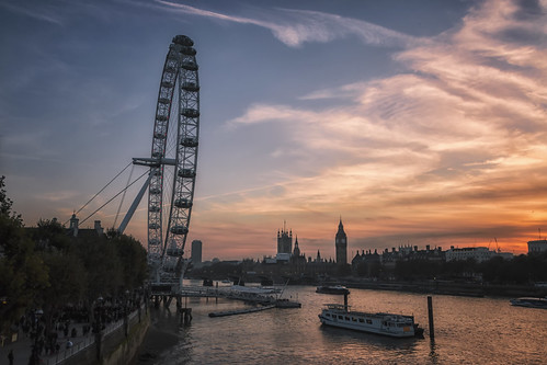 Sunset on the Thames