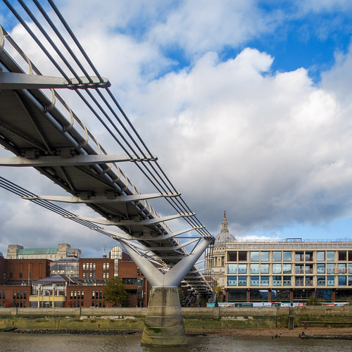 The Millennium Bridge (pedestrians only) - London, England